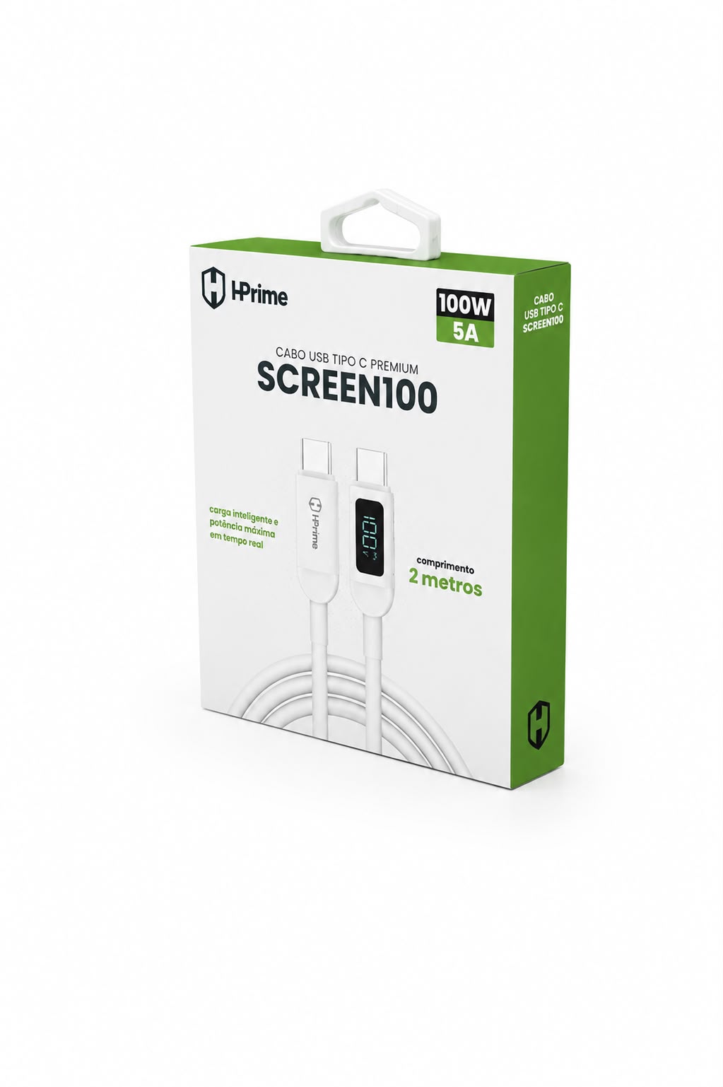 Cabo USB Screen100 HPrime disponível na Guara iPhones, Guarapuava