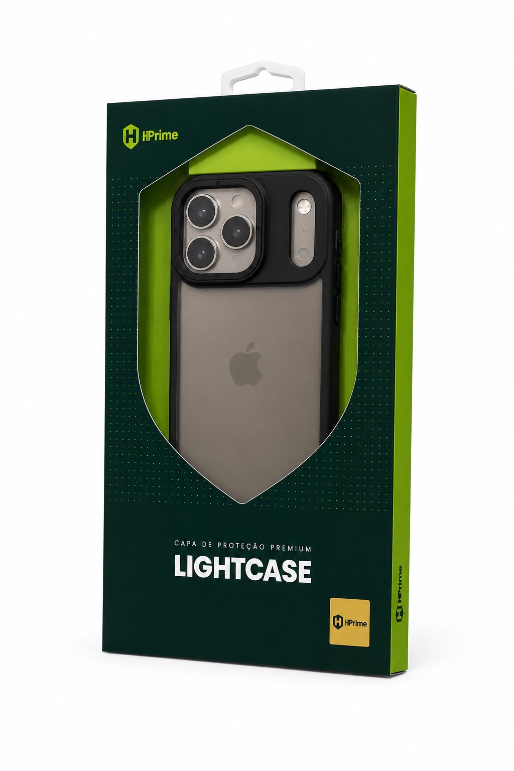 Capa LightCase Colors Smoke HPrime — iPhone 15 ao 17 Pro Max disponível na Guara iPhones, Guarapuava