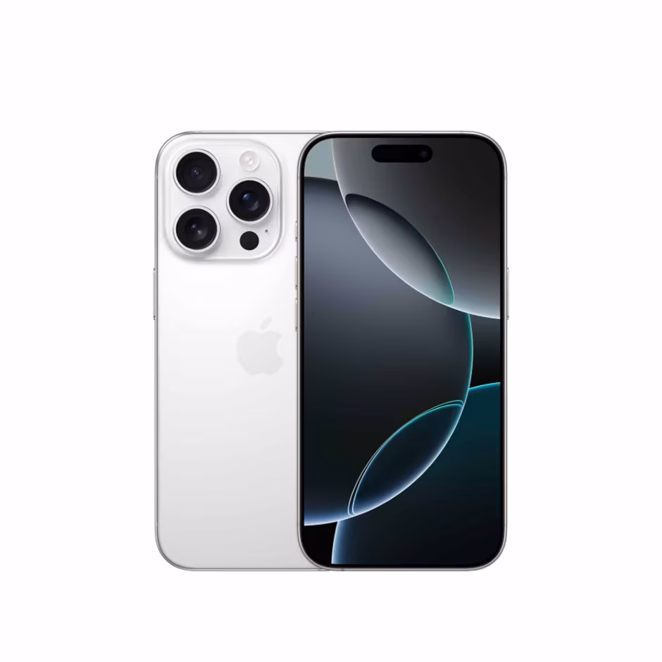 IPHONE 16 PRO WHITE TITANIUM 128GB SEMINOVO disponível na Guara iPhones, Guarapuava